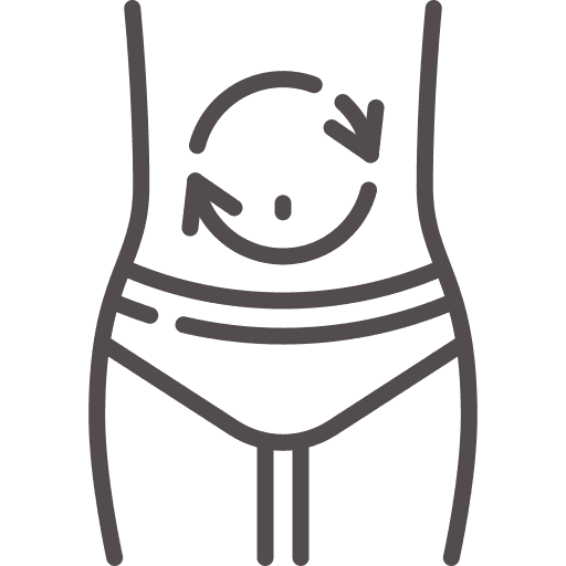 Increased belly fat or muscle loss